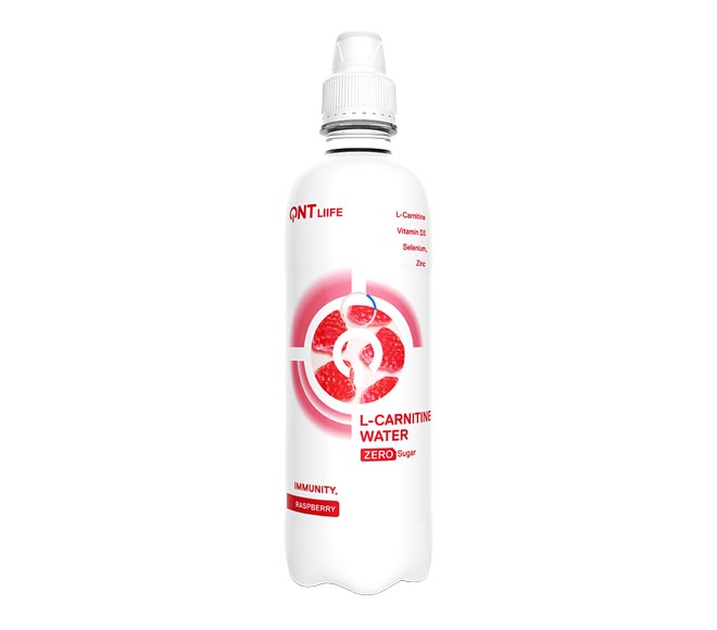 QNT Liife L-Carnitine Water zero sugar 500ml – Raspberry