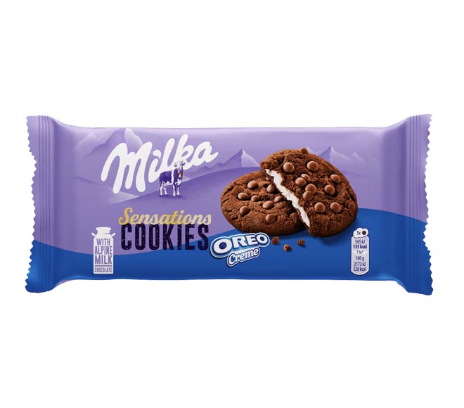 MILKA Sensations Cookies 156g – Oreo Creme