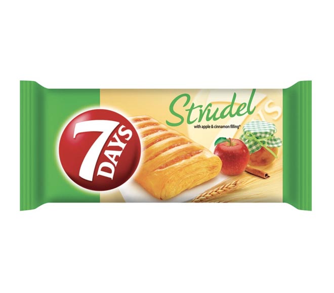 7DAYS Strudel with apple & cinnamon filling 80g
